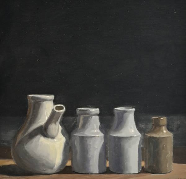 - Oil on Board, Painting by Nick J Williams, measuring 20 x 20 cm (H x W) framed at 33 x 33 cm £950